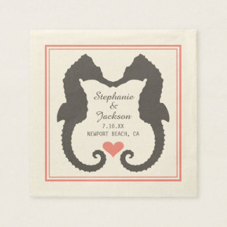 Seahorse Heart Napkin