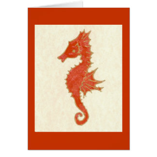 SEAHORSE IN ORANGE