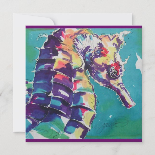 Seahorse Invitation (Front)