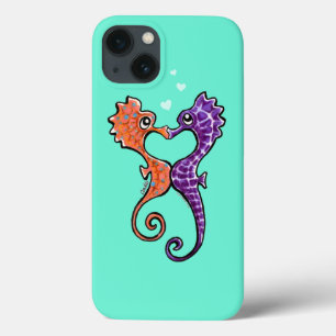 Seahorse Kiss Off-Leash Art™ iPhone 13 Case