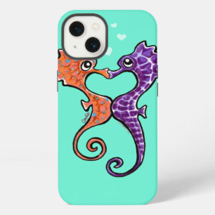 Seahorse Kiss Off-Leash Art™ iPhone Case
