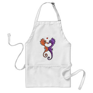 Seahorse Kiss Off-Leash Art™ Standard Apron
