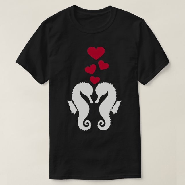 Seahorse love T-Shirt (Design Front)