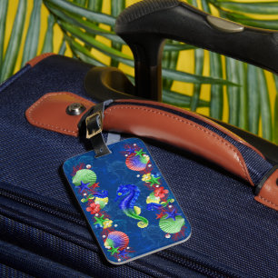 Seahorse  luggage tag