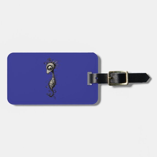 seahorse luggage tag (Front Horizontal)