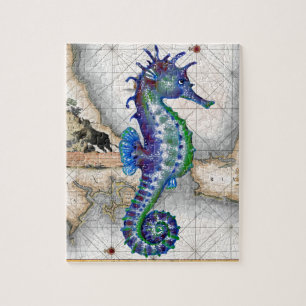 Seahorse Map II Jigsaw Puzzle