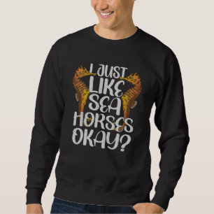 Seahorse Mermaid Fish Water Ocean Sweatshirt