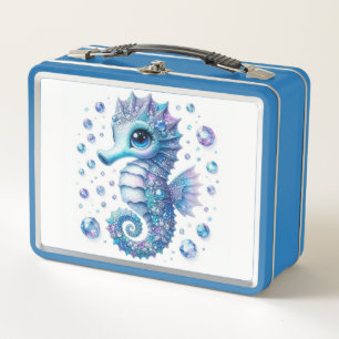 Seahorse Metal Lunch Box