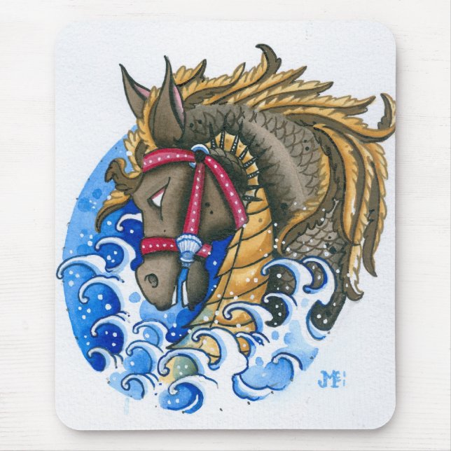 seahorse mouse pad (Front)