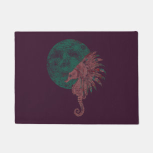 seahorse native night doormat