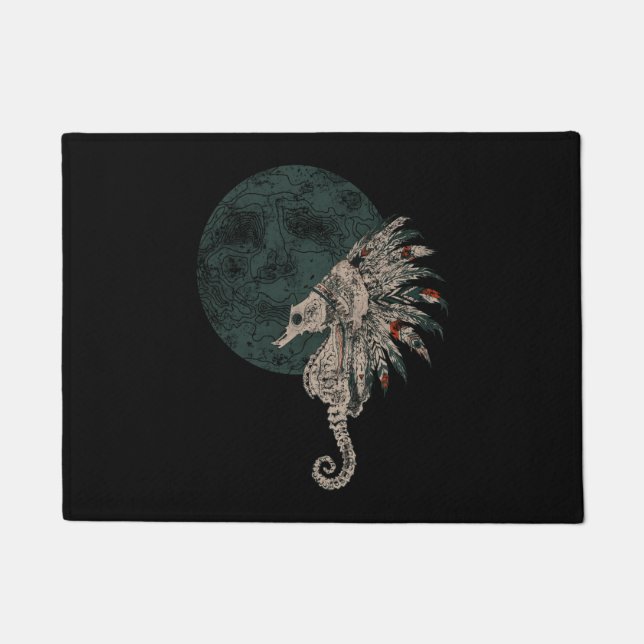 seahorse native night doormat (Front)