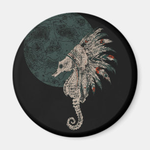 seahorse native night magnet