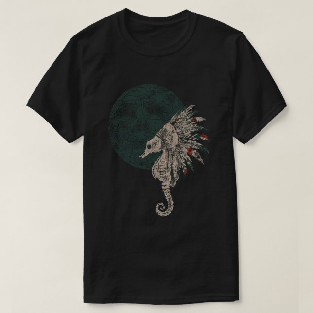 seahorse native night T-Shirt (Design Front)