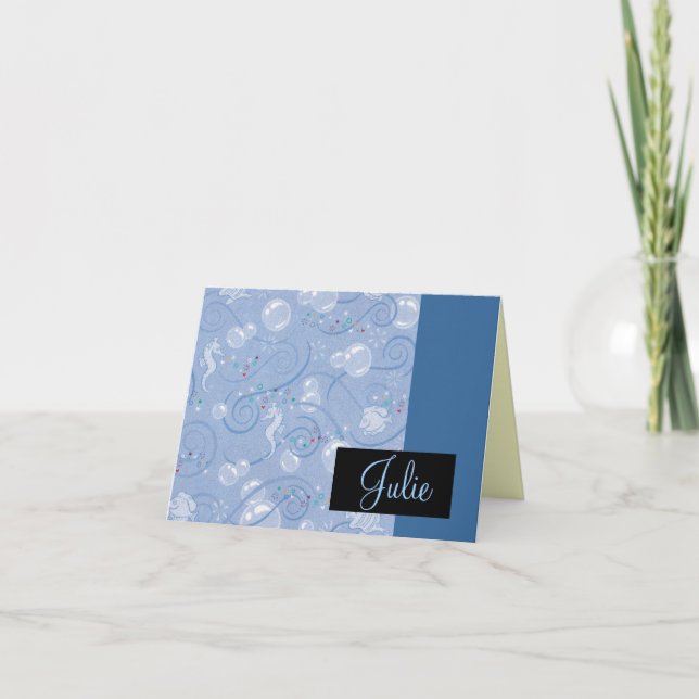 Seahorse Note Card (Front)