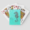 Seahorse on Aqua Splash Turquoise Marble Pattern