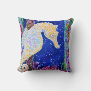 Seahorse Painting Cushion