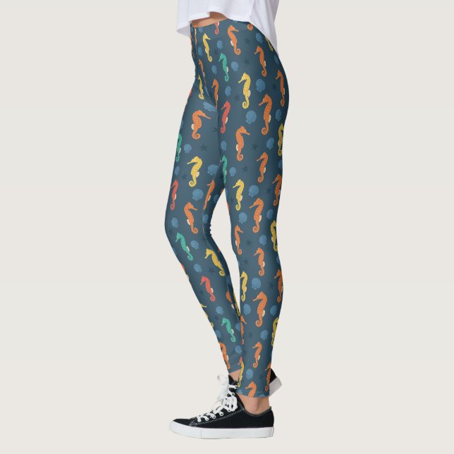 Seahorse Pattern Leggings (Left)