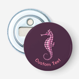 Seahorse Pink Bottle Opener
