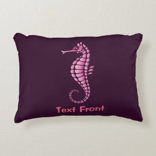 Seahorse Pink Decorative Cushion