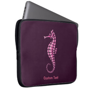 Seahorse Pink Laptop Sleeve