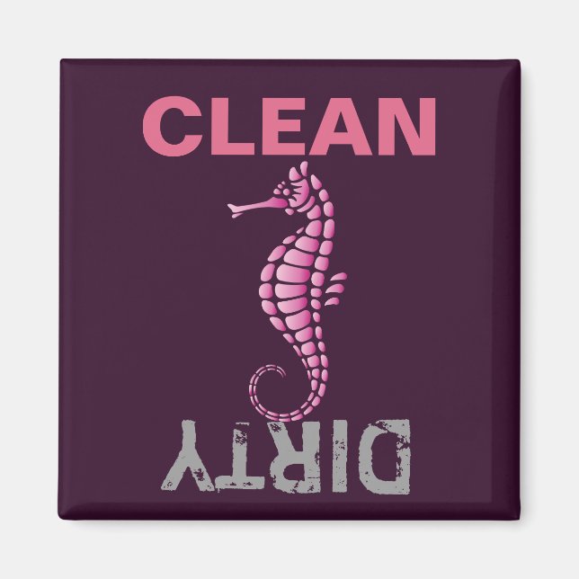 Seahorse Pink Magnet (Front)
