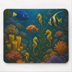 Seahorse Reef Mouse Pad