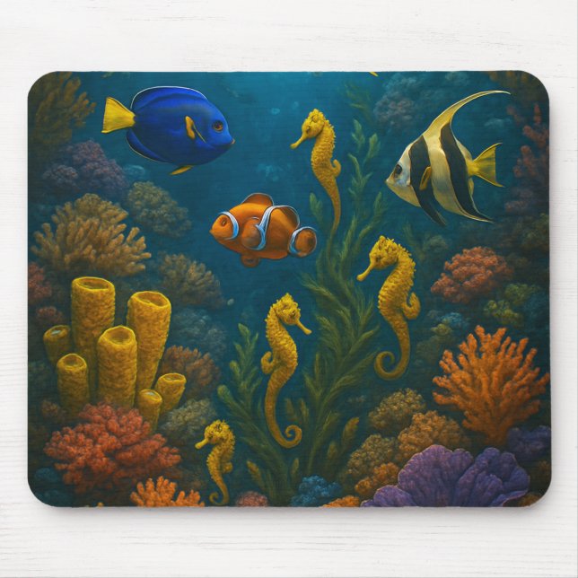 Seahorse Reef Mouse Pad (Front)