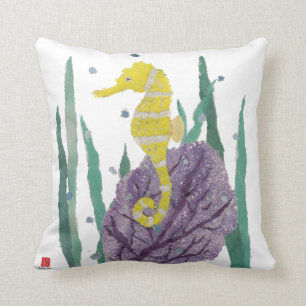 Seahorse, Sea Fan Cushion