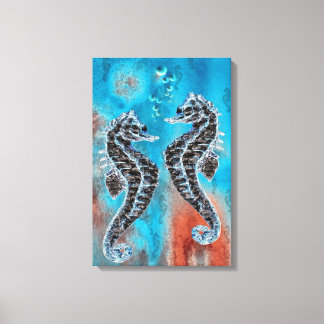 Seahorse - sea horse canvas print