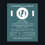 Seahorse, Seafood, Cooking Classes Advertising Flyer<br><div class="desc">Seahorse,  Seafood,  Cooking Classes Advertising Flyers By The Business Card Store.</div>