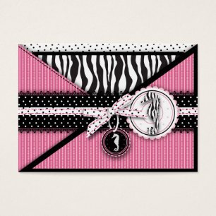 Seahorse Sensation Pink Thank You Notecard