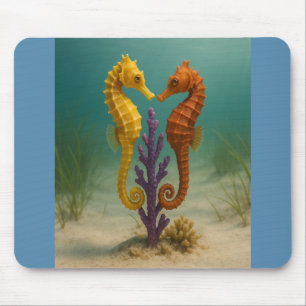 Seahorse Serenade Mouse Pad