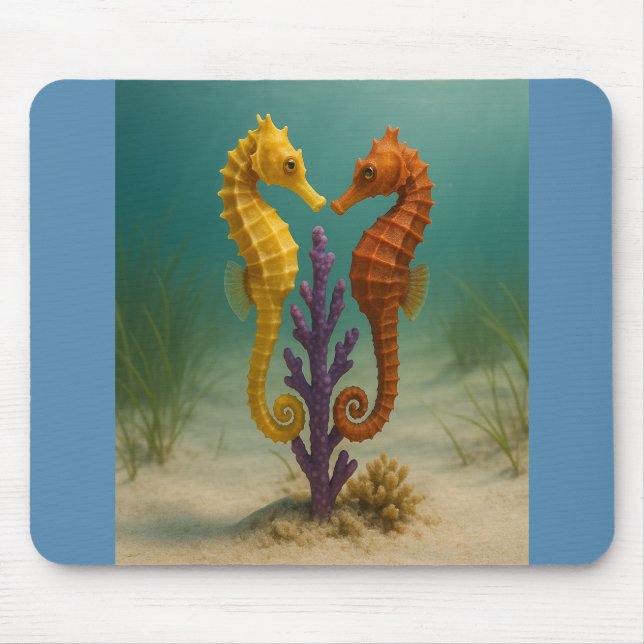 Seahorse Serenade Mouse Pad (Front)