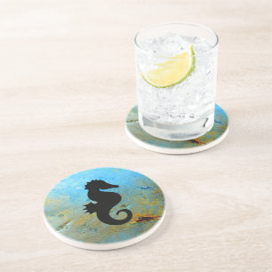 Seahorse Silhouette Coaster