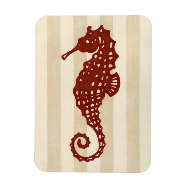 Seahorse Silhouette Magnet (Vertical)