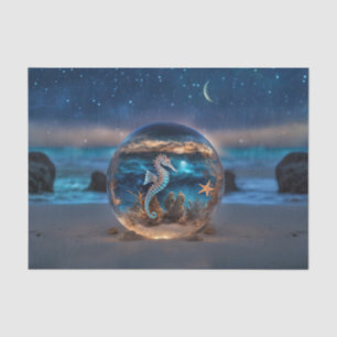 Seahorse Starfish Nautical  Tissue Paper