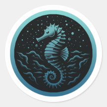 Seahorse sticker