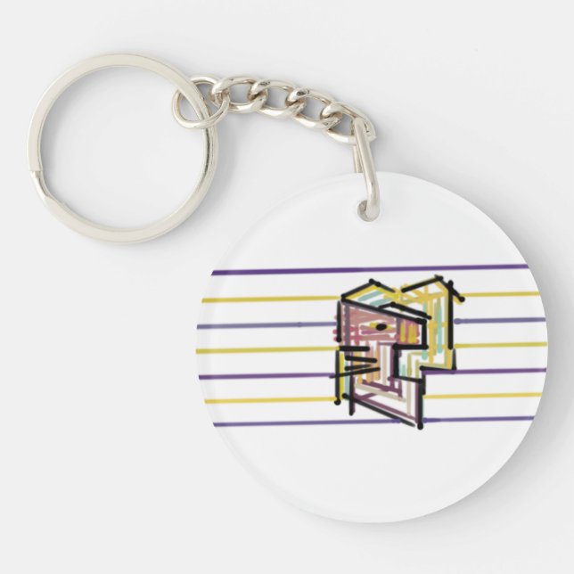 Seahorse summer joy key ring (Front)