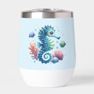 Seahorse Summer Wine Tumbler
