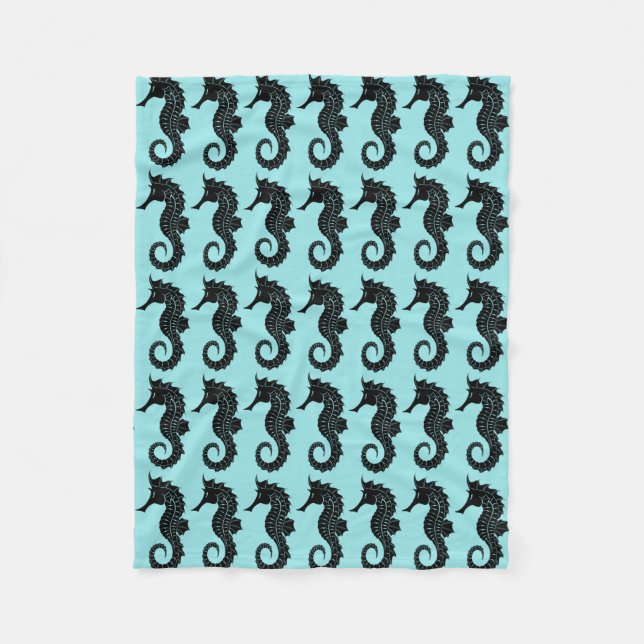 Seahorse throw blanket (Front)