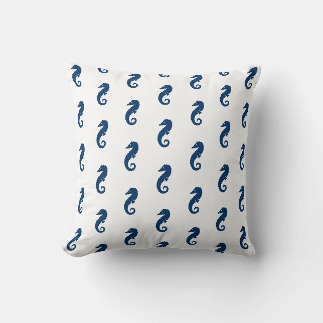 Seahorse Throw Pillow (Front)