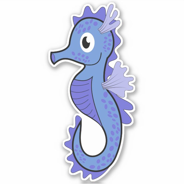 Seahorse Vinyl Sticker (Front)