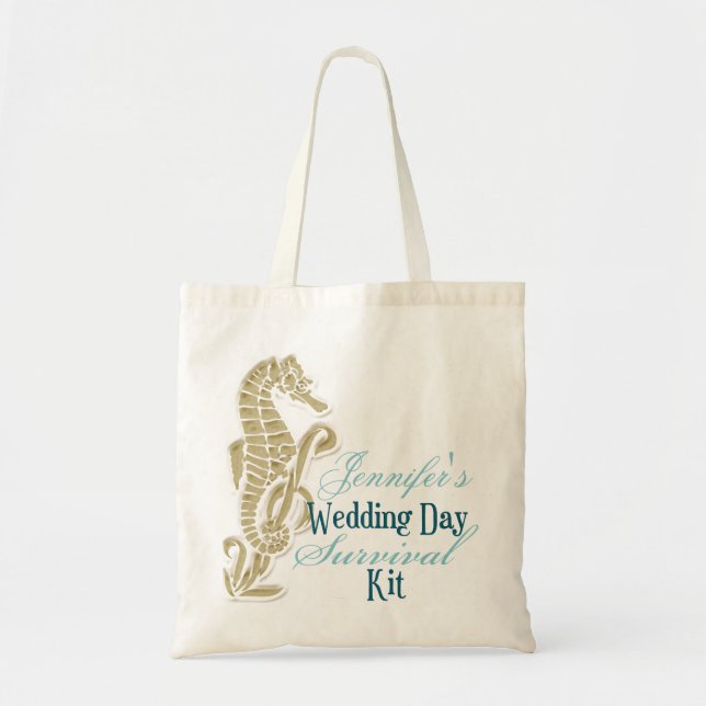 Seahorse Wedding Day Survival Kit Bag (Front)