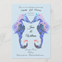 Seahorse Wedding Invitation