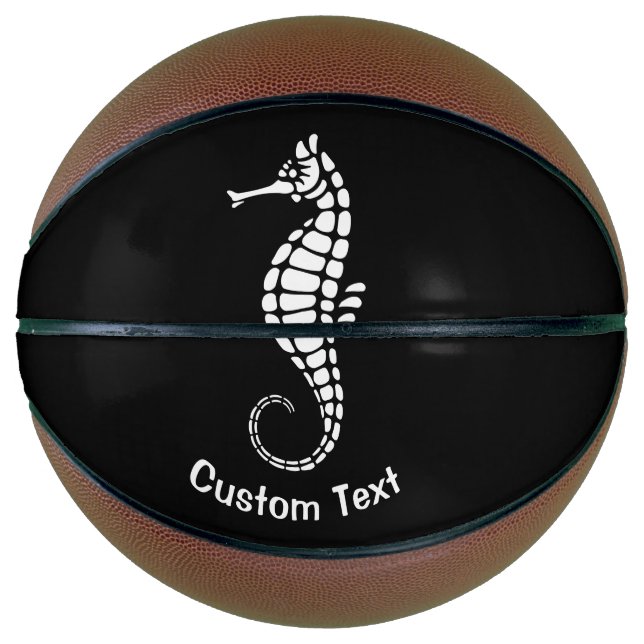 Seahorse White Basketball (Front)