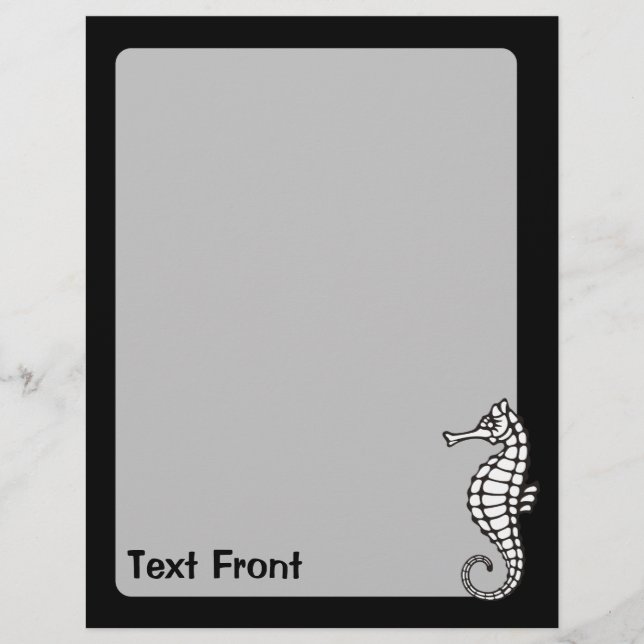 Seahorse White Flyer (Front)