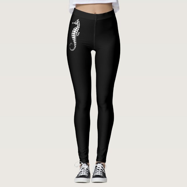 Seahorse White Leggings (Front)