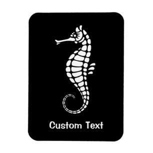Seahorse White Magnet