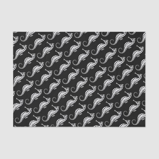 Seahorse White Tissue Paper (Front)