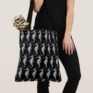Seahorse White Tote Bag